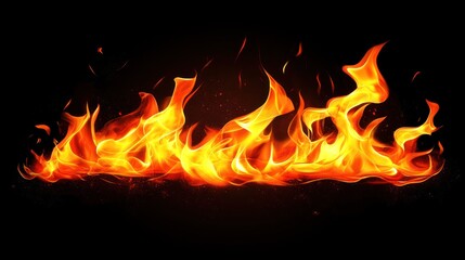 Blazing Flames in Motion