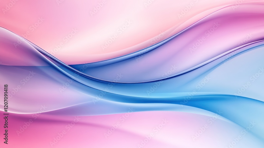Poster abstract waves of color