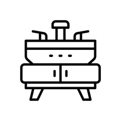 sink line icon. vector icon for your website, mobile, presentation, and logo design.