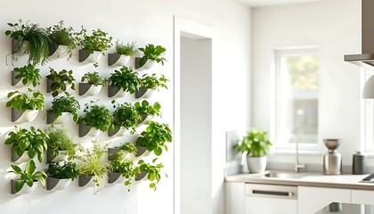 Modern Indoor Herb Garden Wall Planter Kit