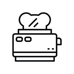 toaster line icon. vector icon for your website, mobile, presentation, and logo design.