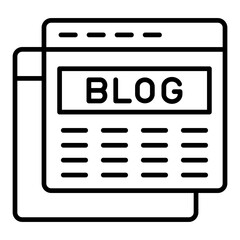 Fototapeta premium Blog Icon