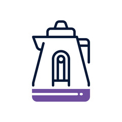 electric kettle  dual tone icon. vector icon for your website, mobile, presentation, and logo design.