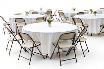 Obraz premium tables with chairs isolated