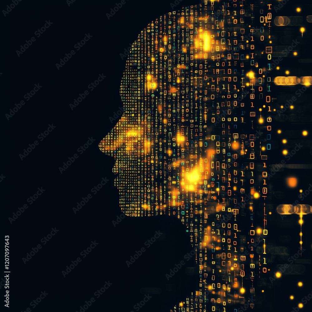 Poster concept of technology and artificial intelligence