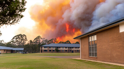 bushfire, disaster, forest, smoke