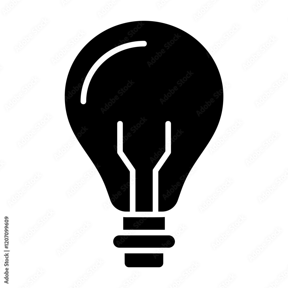 Canvas Prints Lightbulb Icon