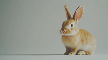 Obraz premium Cute Bunny with Big Ears