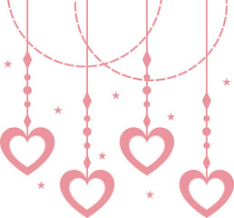 Valentine Day Hanging Heart Decoration