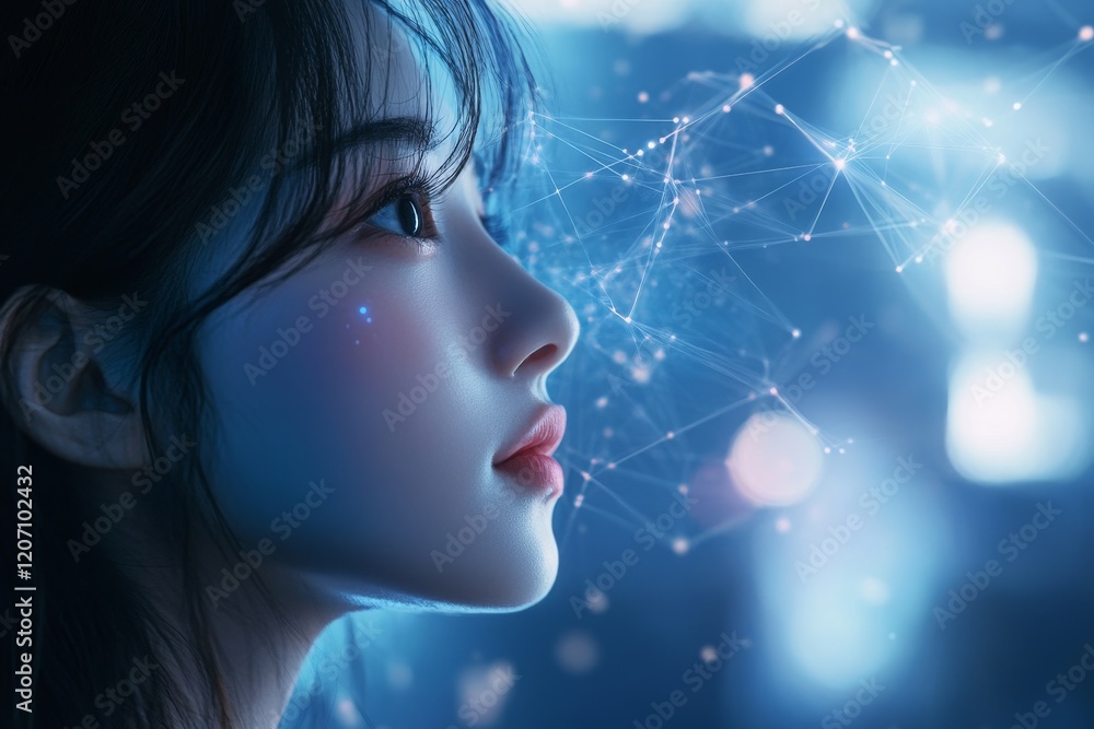 Poster ai transformation and technological revolution concepts visualized