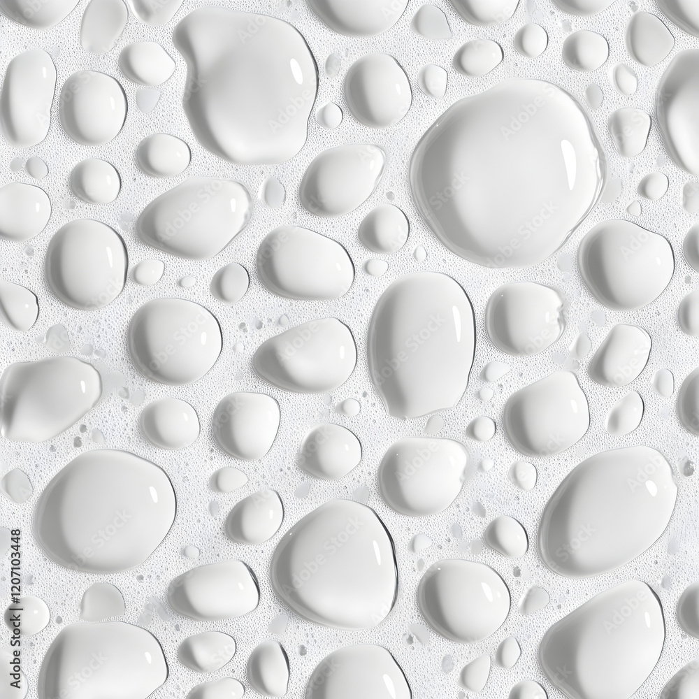 Poster water droplets abstract: a mesmerizing abstract texture composed of perfectly spherical water drople