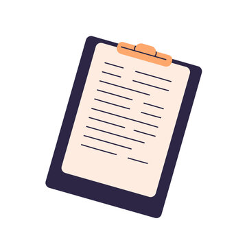 clipboard with paper, simple design clip art preview