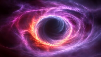 Abstract swirling nebula cosmic energy vortex