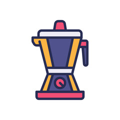 coffee pot icon. vector filled color icon for your website, mobile, presentation, and logo design.