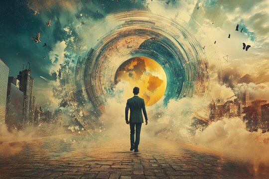 Surreal Journey Through Cosmic Realms: A Visionary Exploration of Imaginative Worlds