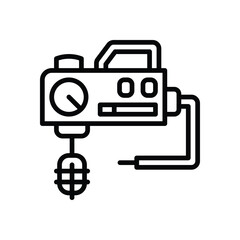 mixer icon. vector line icon for your website, mobile, presentation, and logo design.