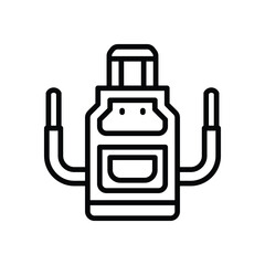 apron icon. vector line icon for your website, mobile, presentation, and logo design.