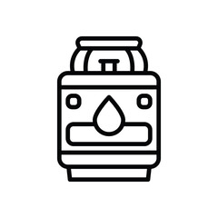 gas tank icon. vector line icon for your website, mobile, presentation, and logo design.