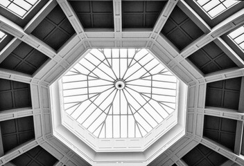 ceiling of a building