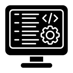 Fototapeta premium Web development Icon