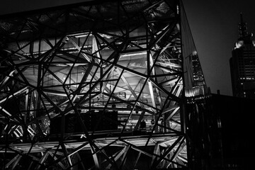 view of the city building