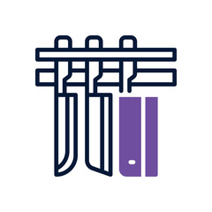 knife icon. vector dual tone icon for your website, mobile, presentation, and logo design.