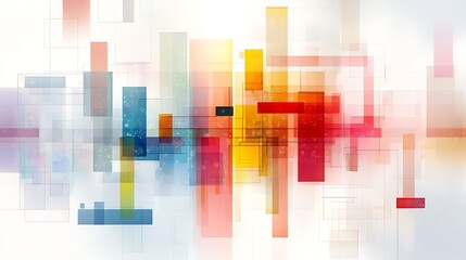 Fototapeta premium Abstract retro-futuristic backdrop including digital effects and neon grids