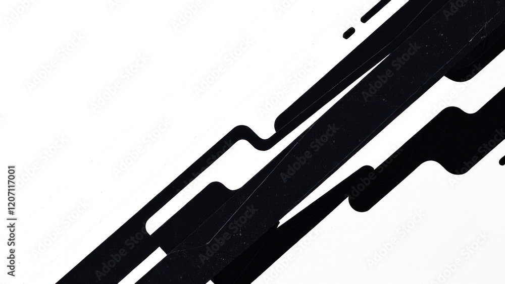 Poster abstract black and white design creating dynamic visual interest