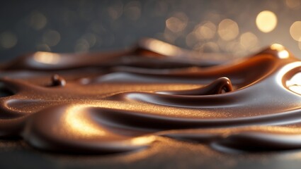 A Visually Stunning Chocolatey Liquid Texture Design