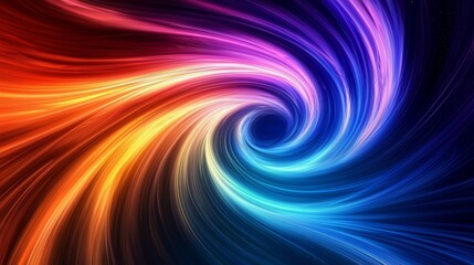 Obraz premium Vibrant Vortex of Colorful Energy
