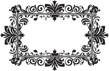 Frame silhouettes for flat design. Hand drawn vector illustration