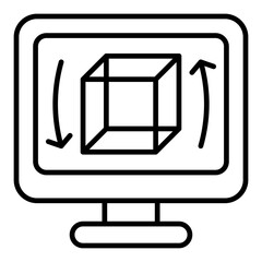 3d cube Icon