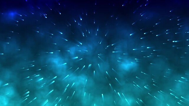 Star flying throught space, for scientific films, screensaver universe background.