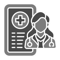 Obraz premium Telemedicine Icon