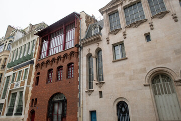 architecture d'habitation dans le quartier de l'observatoire dans le centre de la ville de Paris en France