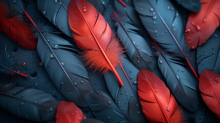 A bunch of feathers.