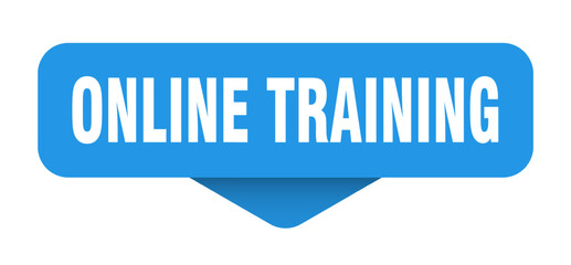 online training sticker. online training sign on transparent background