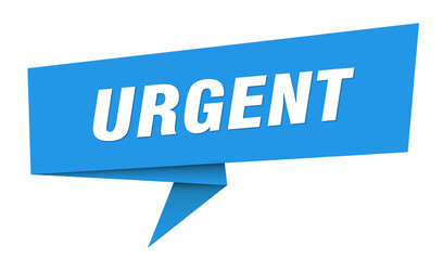 urgent banner. urgent speech bubble, label, sticker, sign template