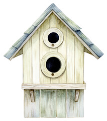 PNG Birdhouse illustration birdhouse garden.