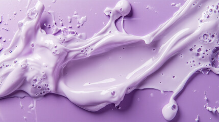 Generative AI: Elegant Milk-Inspired Design in Purple Theme for Large Print Purposes