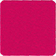 Square Shape Knit Texture Colorful