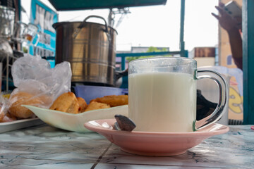 Pure Fresh Goat Milk for breakfast.