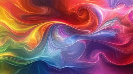 Fototapeta premium Abstract Colorful Swirling Paint Texture Design