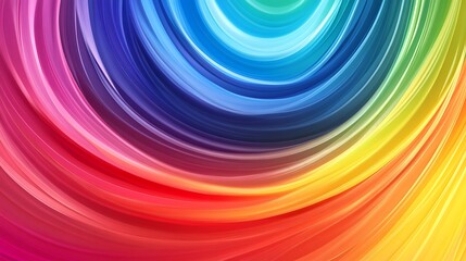 Fototapeta premium Abstract Colorful Swirling Lines Rainbow Hues