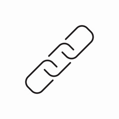 Chain link connection icon vector sign