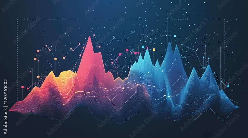 Poster graph showing the comparison between traditional and alternative investments