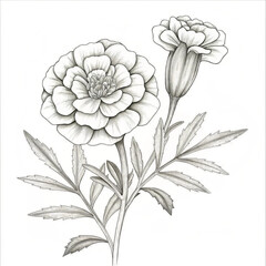 Flower  coloring page coloring book, grayscale coloring pages, grayscale,  Art & Illustration