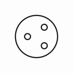 bowling ball icon vector sign