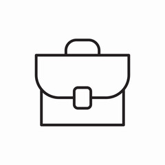 Professional briefcase business bag icon vector sign