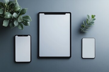Modern Technology Mockup: Smartphone and Tablet